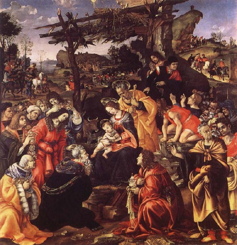 Filippino Lippi The adoration of the Konige oil painting image